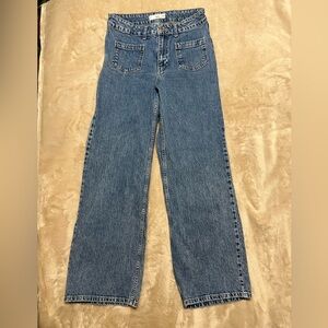 Mango wide leg jeans